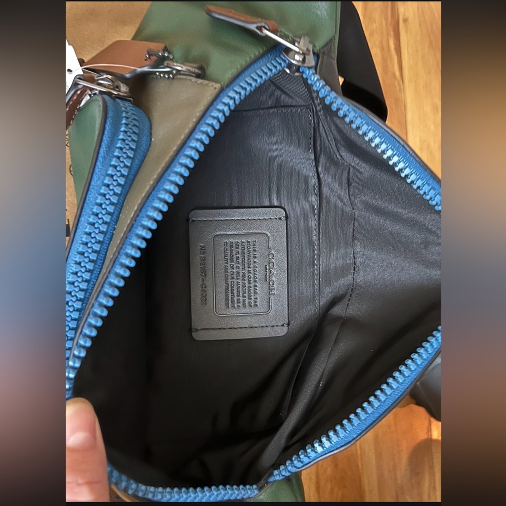 Coach Men's Track Belt Bag In Colorblock - Picture 5 of 7